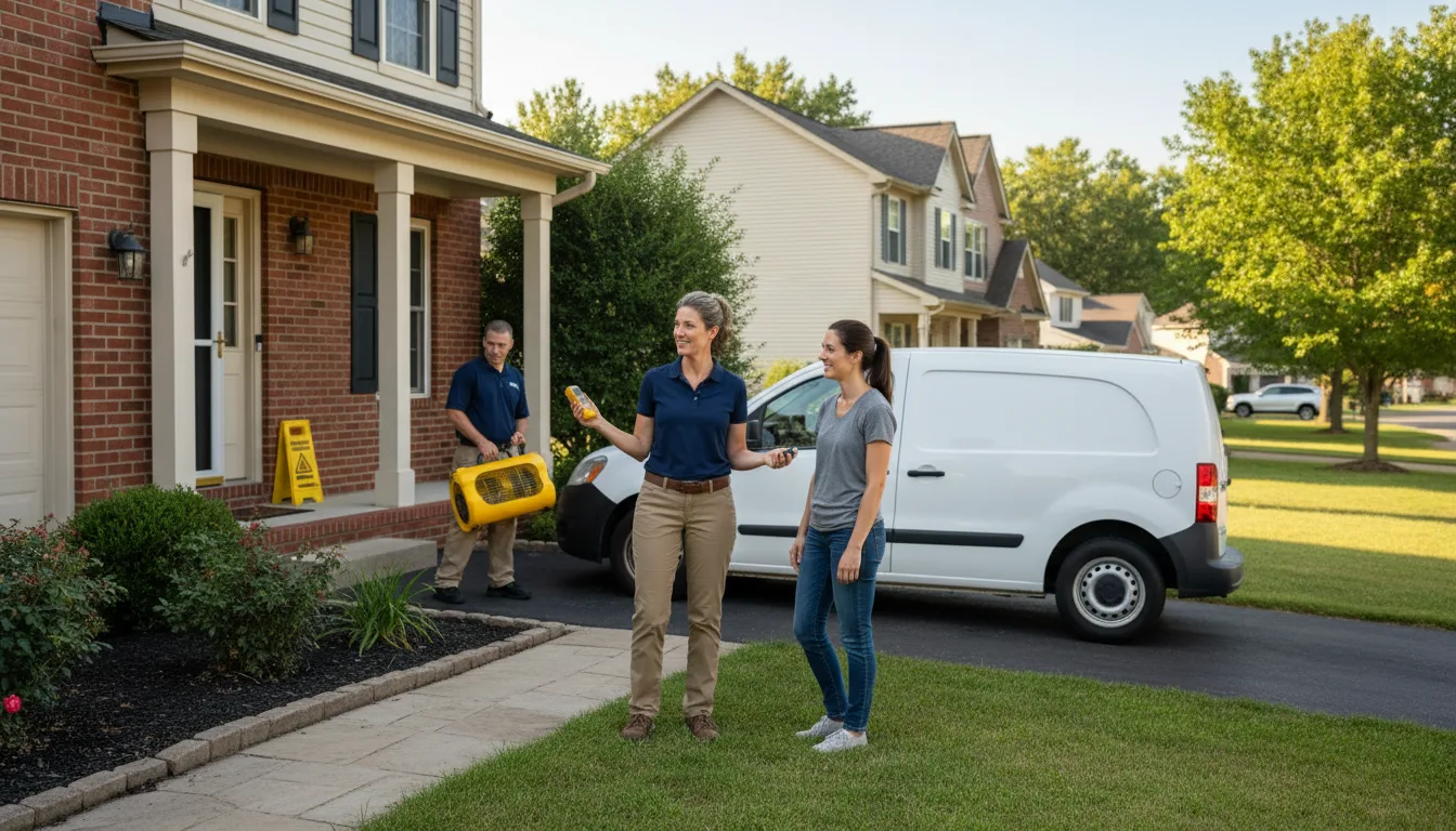Water restoration image for Mold Remediation in Franklin, OH